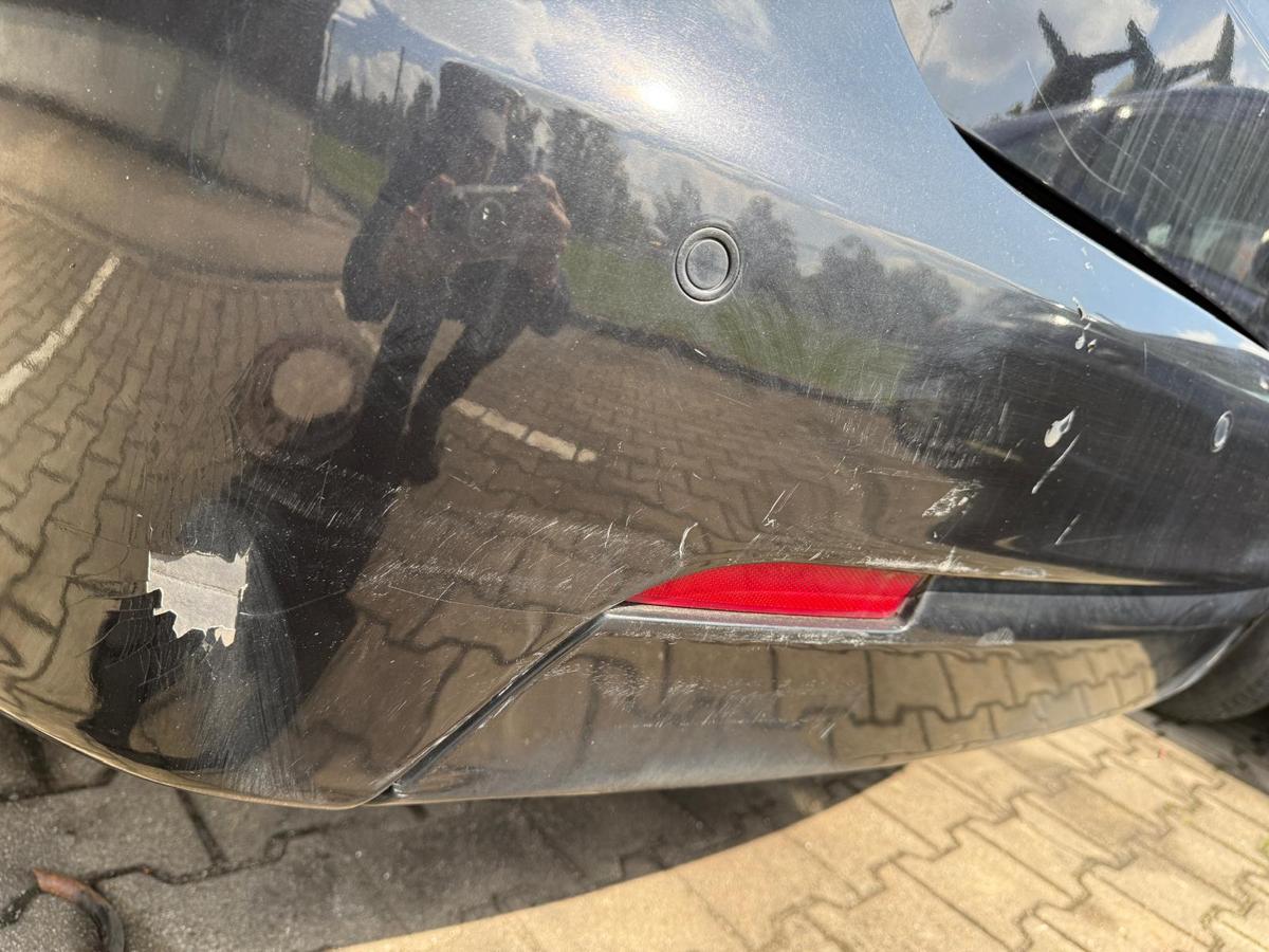 Saab 9-3 YS3F original Stoßstange Stoßfänger hinten 298 Jet Black PDC Limo BJ08
